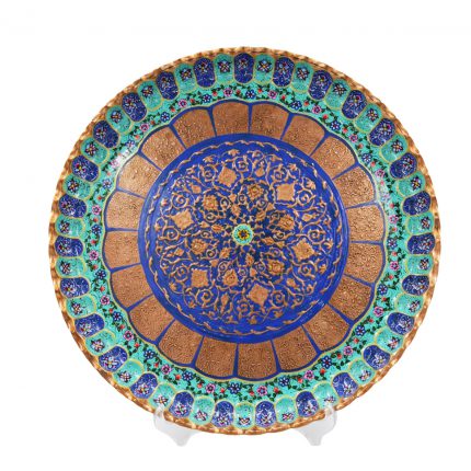 سینی قلم زنی مس و پرداز (5 cm)